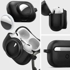 Spigen Inne|Airpods Pro-ETUI TAG ARMOR DUO AIRPODS PRO 1 / 2 & AIRTAG BLACK