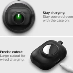 Spigen Inne|Airpods Pro-ETUI TAG ARMOR DUO AIRPODS PRO 1 / 2 & AIRTAG BLACK
