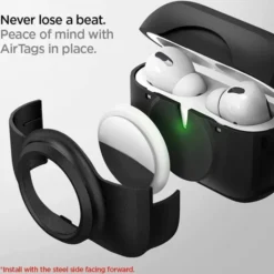 Spigen Inne|Airpods Pro-ETUI TAG ARMOR DUO AIRPODS PRO 1 / 2 & AIRTAG BLACK