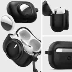 Spigen Inne|Airpods Pro-ETUI TAG ARMOR DUO AIRPODS PRO 1 / 2 & AIRTAG BLACK