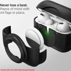 Spigen Inne|Airpods Pro-ETUI TAG ARMOR DUO AIRPODS PRO 1 / 2 & AIRTAG BLACK