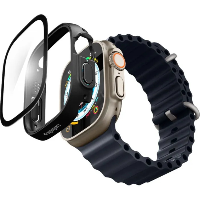 Spigen Apple Watch Ultra 49Mm|Apple Watch Ultra 2 49Mm-Etui Thin Fit 360 Apple Watch Ultra 49mm Ultra 2 Czarne