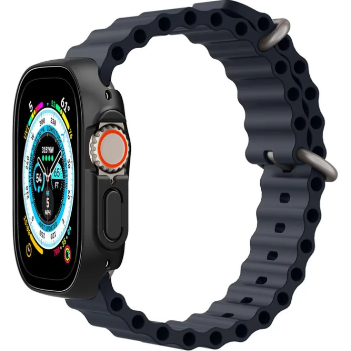 Spigen Apple Watch Ultra 49Mm|Apple Watch Ultra 2 49Mm-Etui Thin Fit 360 Apple Watch Ultra 49mm Ultra 2 Czarne