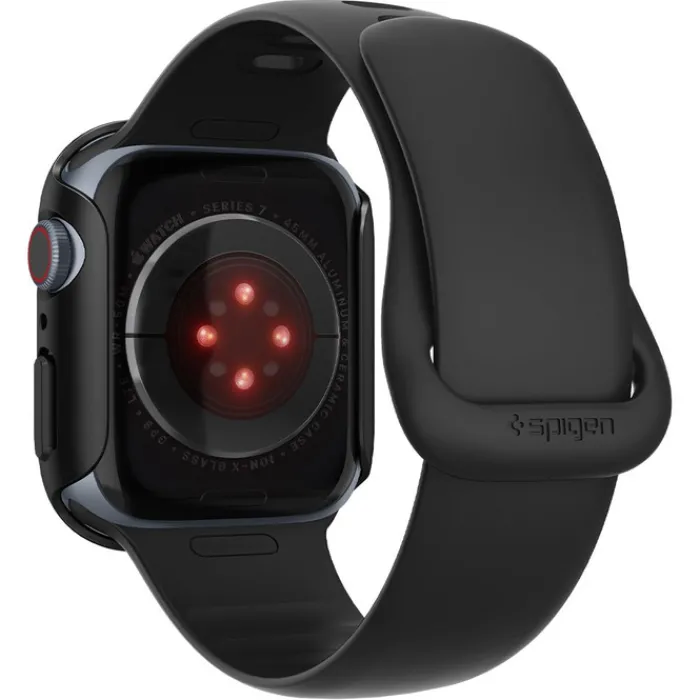 Spigen Apple|Apple Watch 8 45Mm-Etui Thin Fit Apple Watch 6 7 8 9 45mm Czarne