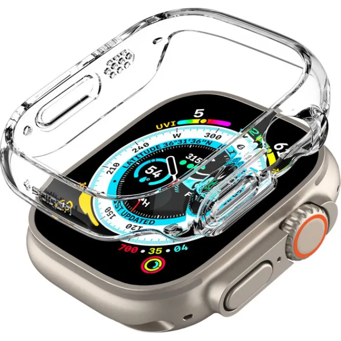Spigen Apple Watch Ultra 49Mm|Apple Watch Ultra 2 49Mm-Etui Thin Fit Apple Watch Ultra 49mm Ultra 2 Przezroczyste