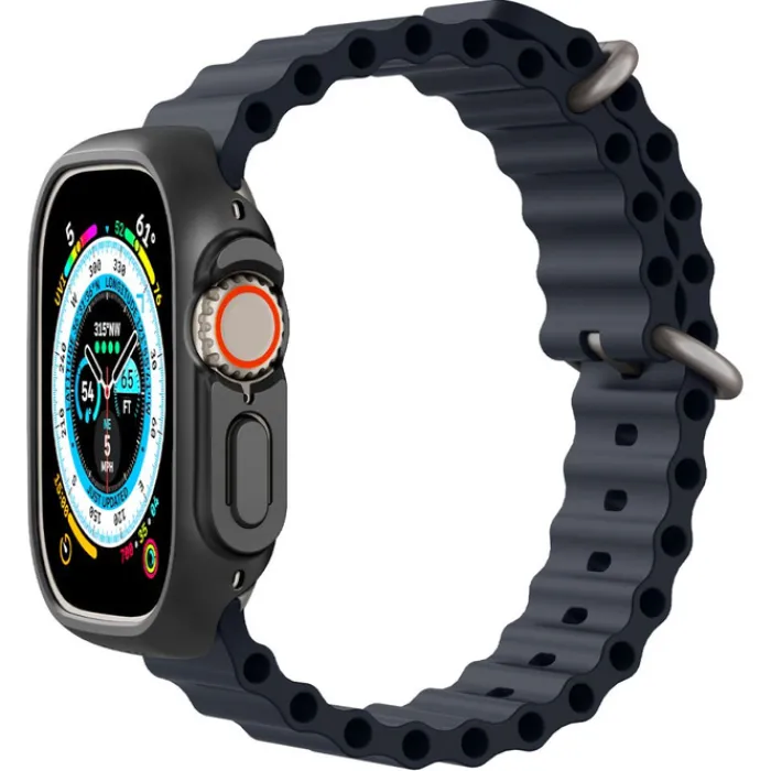 Spigen Apple Watch Ultra 49Mm|Apple Watch Ultra 2 49Mm-Etui Thin Fit Apple Watch Ultra 49mm Ultra 2 Czarne