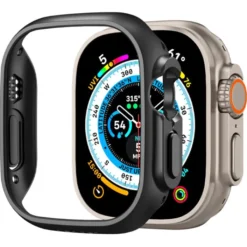 Spigen Apple Watch Ultra 49Mm|Apple Watch Ultra 2 49Mm-Etui Thin Fit Apple Watch Ultra 49mm Ultra 2 Czarne