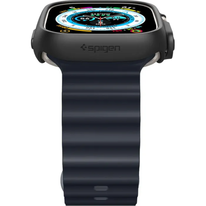 Spigen Apple Watch Ultra 49Mm|Apple Watch Ultra 2 49Mm-Etui Thin Fit Apple Watch Ultra 49mm Ultra 2 Czarne