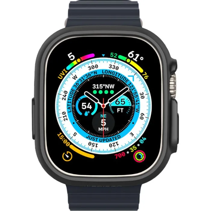 Spigen Apple Watch Ultra 49Mm|Apple Watch Ultra 2 49Mm-Etui Thin Fit Apple Watch Ultra 49mm Ultra 2 Czarne