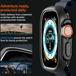 Spigen Apple Watch Ultra 49Mm|Apple Watch Ultra 2 49Mm-Etui Thin Fit Apple Watch Ultra 49mm Ultra 2 Czarne