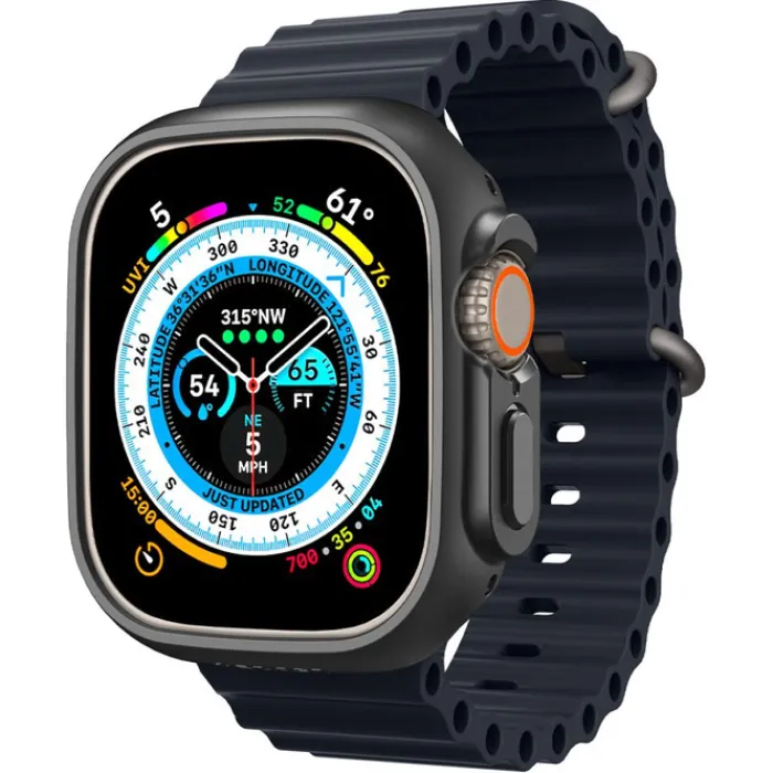 Spigen Apple Watch Ultra 49Mm|Apple Watch Ultra 2 49Mm-Etui Thin Fit Apple Watch Ultra 49mm Ultra 2 Czarne
