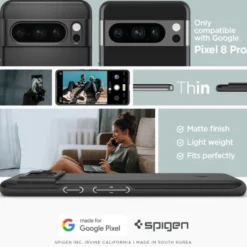 Spigen Google|Pixel 8 Pro-Etui Thin Fit Google Pixel 8 Pro Black Case