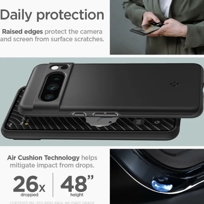 Spigen Google|Pixel 8 Pro-Etui Thin Fit Google Pixel 8 Pro Black Case