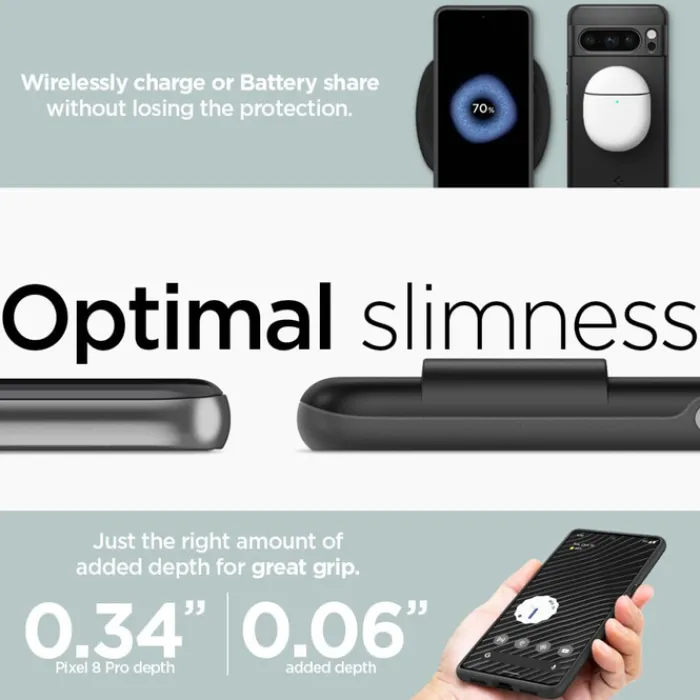Spigen Google|Pixel 8 Pro-Etui Thin Fit Google Pixel 8 Pro Black Case