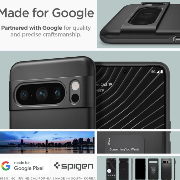 Spigen Google|Pixel 8 Pro-Etui Thin Fit Google Pixel 8 Pro Black Case