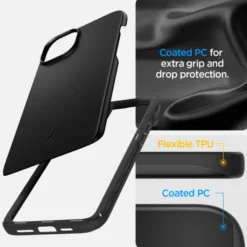 Spigen Iphone 15 Plus|Apple-Etui Thin Fit iPhone 15 Plus Black Case