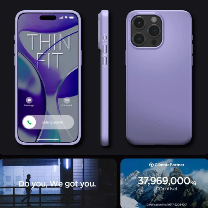 Spigen Iphone 15 Pro|Apple-Etui Thin Fit iPhone 15 Pro Iris Purple