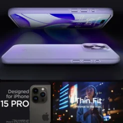 Spigen Iphone 15 Pro|Apple-Etui Thin Fit iPhone 15 Pro Iris Purple