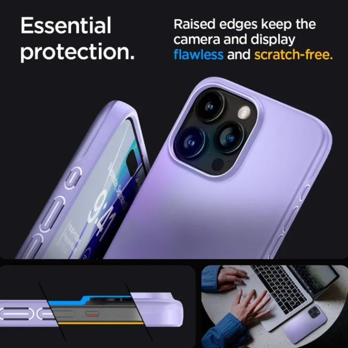 Spigen Iphone 15 Pro|Apple-Etui Thin Fit iPhone 15 Pro Iris Purple
