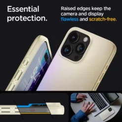 Spigen Iphone 15 Pro|Apple-Etui Thin Fit iPhone 15 Pro Mute Beige