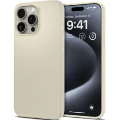 Spigen Iphone 15 Pro|Apple-Etui Thin Fit iPhone 15 Pro Mute Beige
