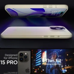 Spigen Iphone 15 Pro|Apple-Etui Thin Fit iPhone 15 Pro Mute Beige
