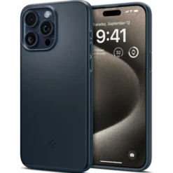 Spigen Iphone 15 Pro Max|Apple-Etui Thin Fit iPhone 15 Pro Max Metal Slate Case