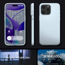 Spigen Iphone 15 Pro|Apple-Etui Thin Fit iPhone 15 Pro Mute Blue