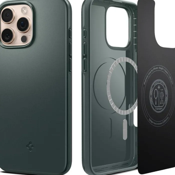 Spigen Apple|Magsafe-ETUI THIN FIT MAG MAGSAFE IPHONE 16 PRO ABYSS GREEN