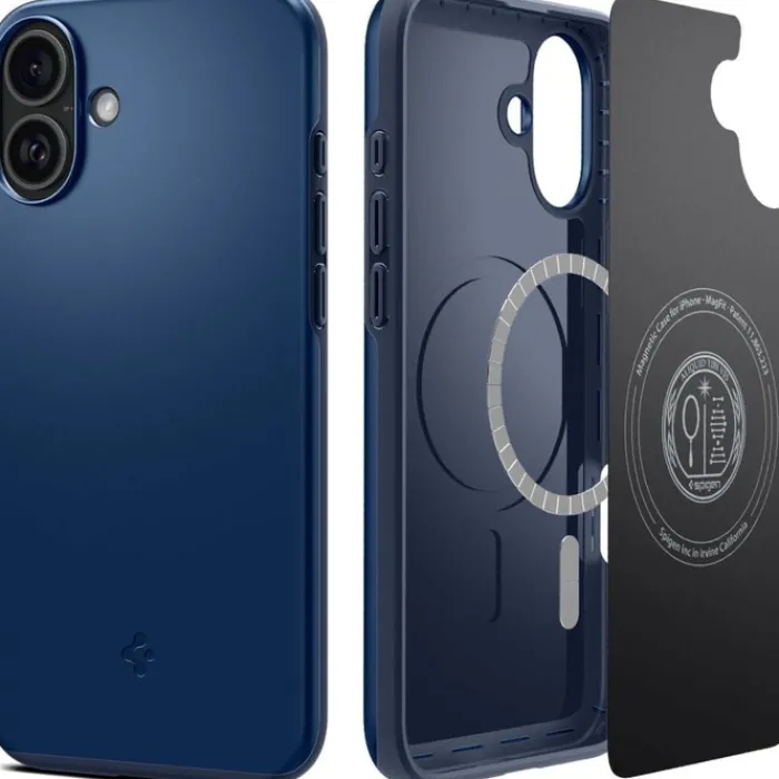 Spigen Apple|Iphone 16-ETUI THIN FIT MAG MAGSAFE IPHONE 16 NAVY BLUE