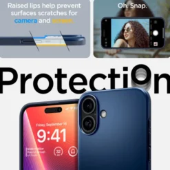 Spigen Apple|Iphone 16-ETUI THIN FIT MAG MAGSAFE IPHONE 16 NAVY BLUE