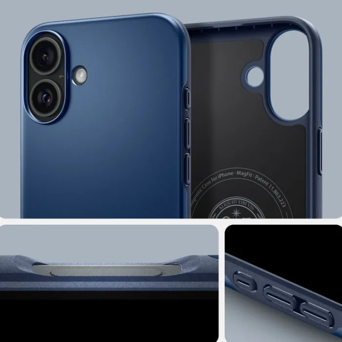 Spigen Apple|Iphone 16-ETUI THIN FIT MAG MAGSAFE IPHONE 16 NAVY BLUE