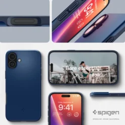 Spigen Apple|Iphone 16-ETUI THIN FIT MAG MAGSAFE IPHONE 16 NAVY BLUE