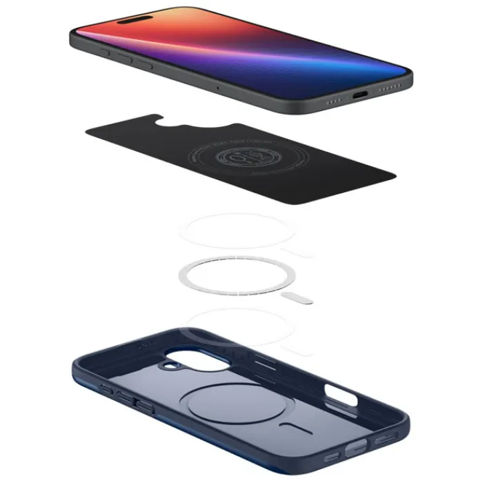 Spigen Apple|Iphone 16-ETUI THIN FIT MAG MAGSAFE IPHONE 16 NAVY BLUE