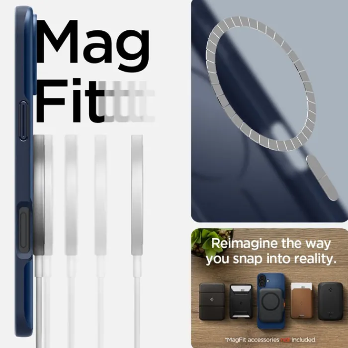 Spigen Apple|Iphone 16-ETUI THIN FIT MAG MAGSAFE IPHONE 16 NAVY BLUE