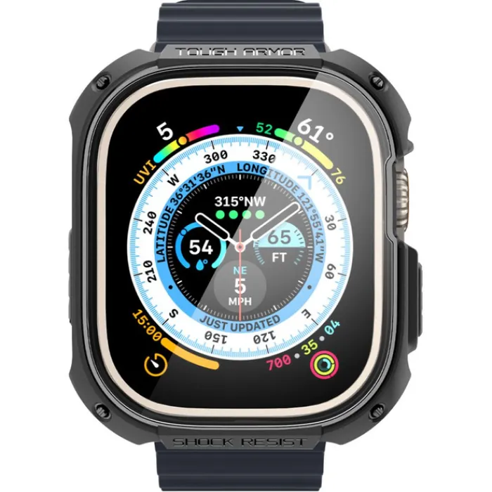 Spigen Apple Watch Ultra 49Mm|Apple Watch Ultra 2 49Mm-Etui Tough Armor Apple Watch Ultra 49mm Ultra 2 Czarne