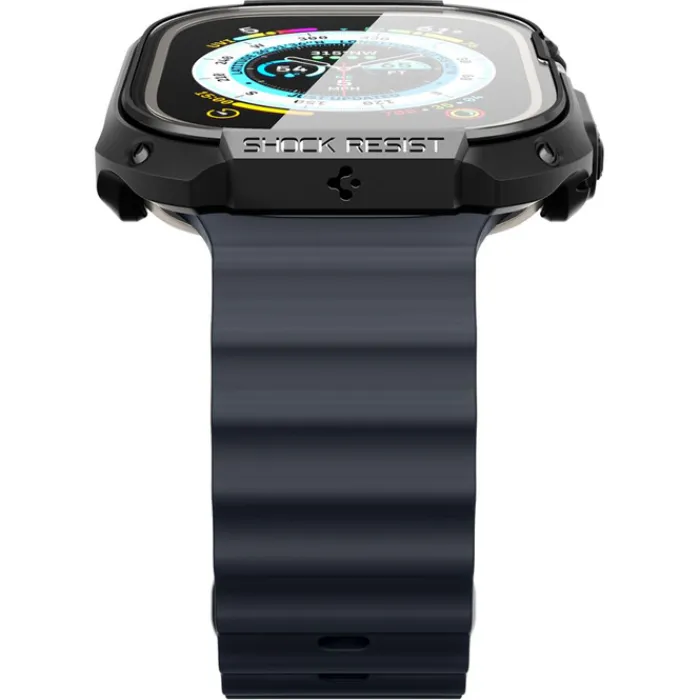 Spigen Apple Watch Ultra 49Mm|Apple Watch Ultra 2 49Mm-Etui Tough Armor Apple Watch Ultra 49mm Ultra 2 Czarne