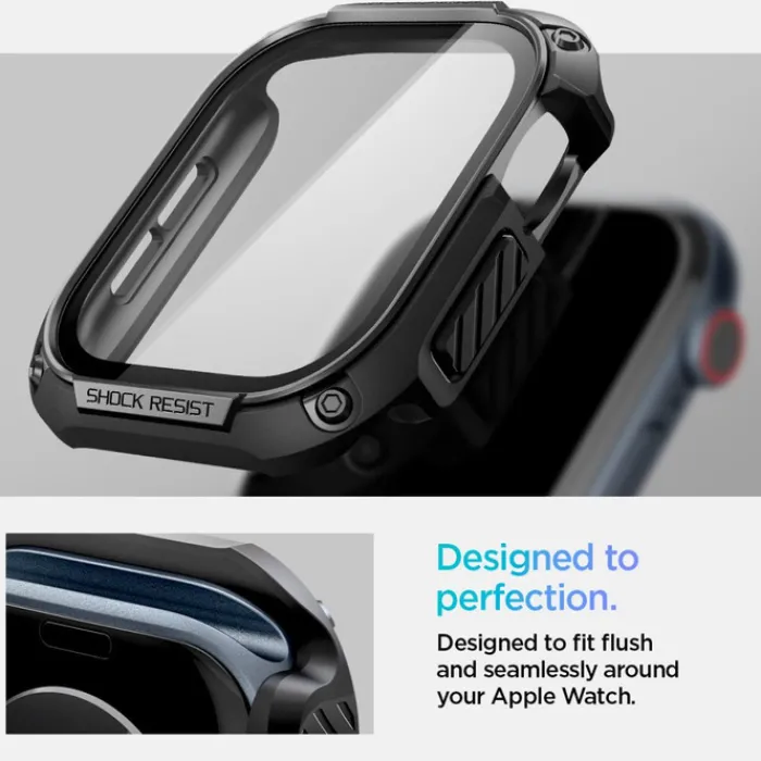 Spigen Apple Watch 11 46Mm|Apple Watch 10 46Mm-ETUI TOUGH ARMOR APPLE WATCH 10 (46 MM) BLACK