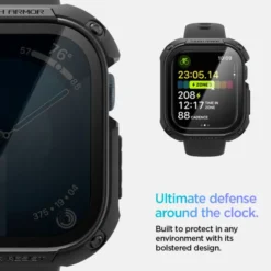 Spigen Apple Watch 11 46Mm|Apple Watch 10 46Mm-ETUI TOUGH ARMOR APPLE WATCH 10 (46 MM) BLACK