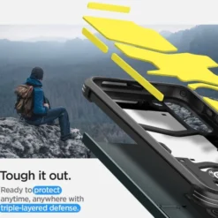 Spigen Samsung|Galaxy S23 Plus-Etui Tough Armor Galaxy S23+ Plus Abyss Green Case