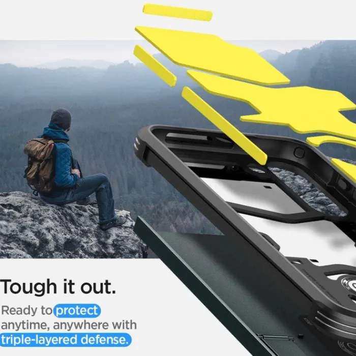 Spigen Samsung|Galaxy S23 Plus-Etui Tough Armor Galaxy S23+ Plus Abyss Green Case