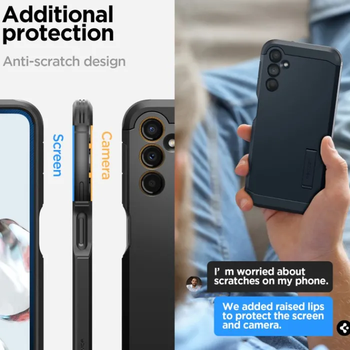 Spigen Galaxy A14 Lte|Samsung-Etui Tough Armor Galaxy A14 4G / Lte Black