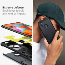 Spigen Samsung|Galaxy A11-Etui Tough Armor Galaxy A11 Metal Slate Szare Case