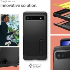 Spigen Pixel 6A|Google-Etui Tough Armor Google Pixel 6a ETUI BLACK
