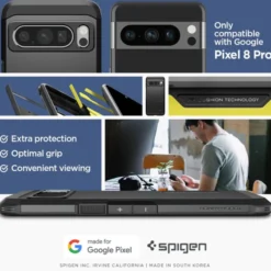 Spigen Google|Pixel 8 Pro-Etui Tough Armor Google Pixel 8 Pro Black Case
