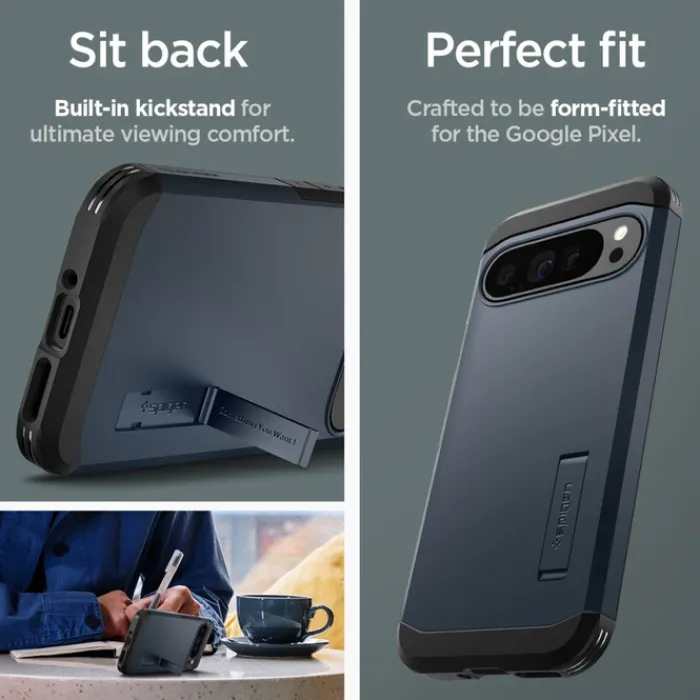Spigen Google|Pixel 9 Pro Xl-Etui TOUGH ARMOR GOOGLE PIXEL 9 PRO XL METAL SLATE