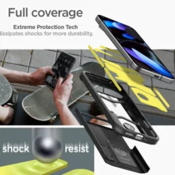 Spigen Pixel 9|Pixel 9 Pro-Etui TOUGH ARMOR GOOGLE PIXEL 9 / 9 PRO BLACK