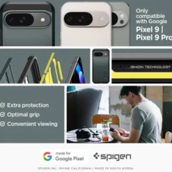 Spigen Pixel 9|Pixel 9 Pro-Etui TOUGH ARMOR GOOGLE PIXEL 9 / 9 PRO ABYSS GREEN