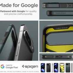 Spigen Pixel 9|Pixel 9 Pro-Etui TOUGH ARMOR GOOGLE PIXEL 9 / 9 PRO ABYSS GREEN