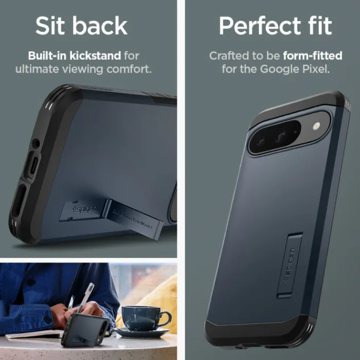Spigen Pixel 9|Pixel 9 Pro-Etui TOUGH ARMOR GOOGLE PIXEL 9 / 9 PRO METAL SLATE
